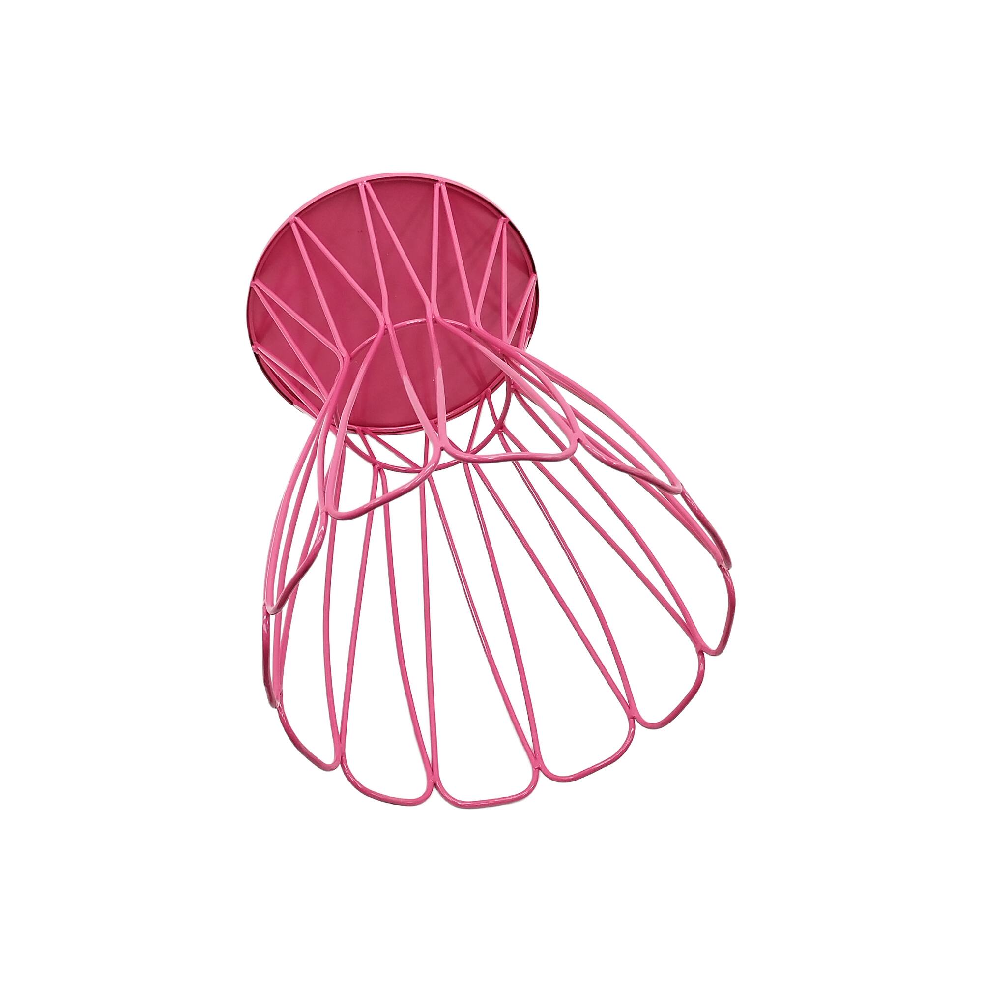 18" Pink Metal Outdoor Stool by Ashland®